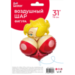 Шар (31''/79 см) Фигура, Мадам Си-Си (надув воздухом), 1 шт. в уп., 23243P