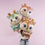 Шар (29''/74 см) Фигура, Олененок, Мятный, 1 шт. в уп., 21977P