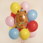 Шар (23''/58 см) Фигура, Капибара на вечеринке, 1 шт. в уп., G72221-P