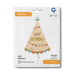 Шар (26''/66 см) Фигура, Праздничный колпачок, 1 шт. в уп., G72250-P