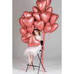 Шар (19''/48 см) Сердце, Медный, Бохо, 1 шт., 228171