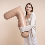 Шар (40''/102 см) Цифра, 7 Slim, Винтажная роза, Матовый, 1 шт. в уп., B901917MVR