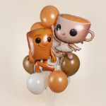 Шар (22''/56 см) Фигура, Балерина Капучино, 1 шт. в уп., L275