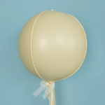 Шар 3D (22''/56 см) Сфера, Белый песок, 1 шт., 24012