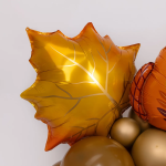 Шар (24''/61 см) Фигура, Кленовый лист, Оранжевый, 1 шт. в уп., 21733P