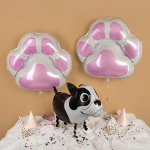 Шар (30''/76 см) Фигура, Лапка, Розовый, 1 шт., 901862RS