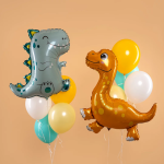 Шар (27''/69 см) Фигура, Динозаврик Т-Рекс, 1 шт., 901907