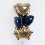 Шар (19''/48 см) Сердце, Сапфир, 1 шт., 227990