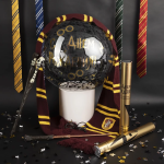 Пневмохлопушка (16/40 см), С Днем Рождения! (HP), Звезды фольга, Золото/Серебро/Черный, 1 шт., 723008