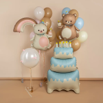 Шар (32''/81 см) Фигура, Радуга, Розовый, Сатин, 1 шт. в уп., 26323P