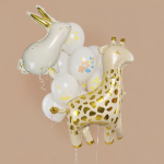 Шар (33''/84 см) Фигура, Большой Зайка, Золотые ушки, 1 шт. в уп., 23992P