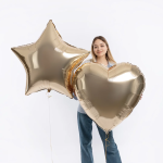 Шар (36''/91 см) Звезда, Шампань, 1 шт. в уп., 940851