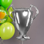Шар (33''/84 см) Фигура, Кубок Чемпиона, Серебро, 1 шт. в уп., 27294