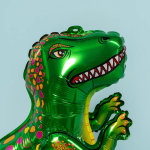 Шар (25''/64 см) Фигура 3D, Динозавр Аллозавр, Зеленый, 1 шт. в уп., 190103G