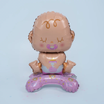 Шар 3D (25''/64 см) Фигура на подставке, Малышка Девочка, 1 шт. в уп., 24894