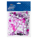 Конфетти фольга Квадрат, Розовый микс, Металлик, 1 см, 50 г., 6015412