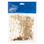 Конфетти фольга Круг, Золото, Хром, 1 см, 50 г., 6015416