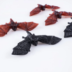 Декоративное украшение, Микс Летучие мыши, 4-9,5 см, Черный/Коричневый, 12 шт., 6232034