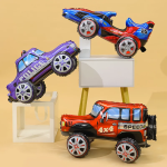 Шар (24''/61 см) Фигура 3D, Гоночная машина, Синий, 1 шт. в уп., 19614