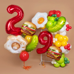 Шар (29''/74 см) Фигура, Соленый огурец, Зеленый, 1 шт. в уп., 26962P