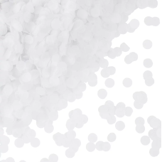 Конфетти тишью Круг, Белый, 1 см, 50 г., 6015230