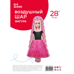 Шар (28''/71 см) Фигура, Куколка Блонди, 1 шт. в уп., 24400