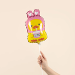 Шар (12''/30 см) Мини-фигура, Уточка, 5 шт. в уп., 943647