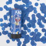 Хлопушка пружинная (4/10 см), Зубастики, Круги тишью, Синий, 1 шт., 823170