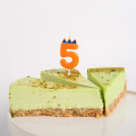 Свеча Цифра, 5 Динозаврик, 3,5*4,5 + 2,5 см, 1 шт. с держат., 639275