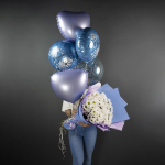 Конфетти фольга Круг, Голубой, Металлик, 1 см, 50 г., 6015217