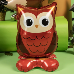 Шар 3D (18''/46 см) Фигура на подставке, Лесная Сова, 1 шт. в уп., 23848