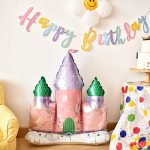 Шар 3D (34''/86 см) Фигура на подставке, Замок принцессы, 1 шт. в уп., 23543