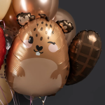 Шар (21''/53 см) Фигура, Милый Бобр, 1 шт., G72181