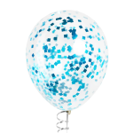 Конфетти фольга Квадрат, Голубой, Металлик, 1 см, 50 г., 6015323