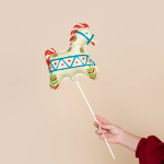 Шар (11''/28 см) Мини-фигура, Лошадка Русский узор, 1 шт., 943180