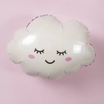 Шар (27''/69 см) Фигура, Облако, Белый, 1 шт., 901842