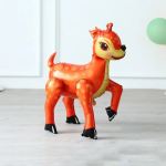 Шар (24''/61 см) Фигура 3D, Олень, Коричневый, 1 шт. в уп., 19548