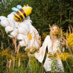 Шар (35''/89 см) Цветок, Ромашка, 1 шт., 23515