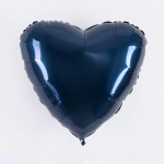 Шар (19''/48 см) Сердце, Сапфир, 1 шт., 227990