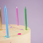 Свечи Ассорти, Металлик, 0,55*9,5 + 1 см, 8 шт. с держат., 630258