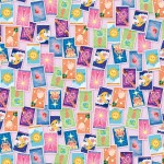 Упаковочная бумага 80гр (0,7*1 м) Карты Таро, 10 шт., 2050734