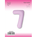 Шар (40''/102 см) Цифра, 7 Slim, Светло-розовый, Матовый, 1 шт. в уп., B901917MRS