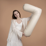 Шар (40''/102 см) Цифра, 7 Slim, Кремовый Латте, Матовый, 1 шт., 901917MCL