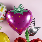 Шар (24''/61 см) Фигура, Клубника, Розовый, 1 шт., 23645