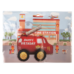 Шар (26''/66 см) Фигура 3D, Пожарная машина, Сатин, 1 шт. в уп., 27107