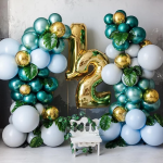 Шар (40''/102 см) Цифра, 2, Золото, 1 шт. в уп., 901762OP