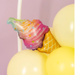 Шар с клапаном (13''/33 см) Мини-фигура, Искрящееся мороженое, Градиент, 1 шт., 15486
