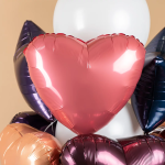 Шар (19''/48 см) Сердце, Кармин, 1 шт., 226238