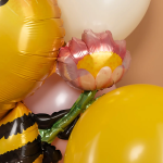 Шар (32''/81 см) Фигура, Пчелка с цветком, 1 шт., 26255