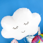 Шар (24''/61 см) Фигура, Воздушное облако, Белый, 1 шт. в уп., 35873WE-P